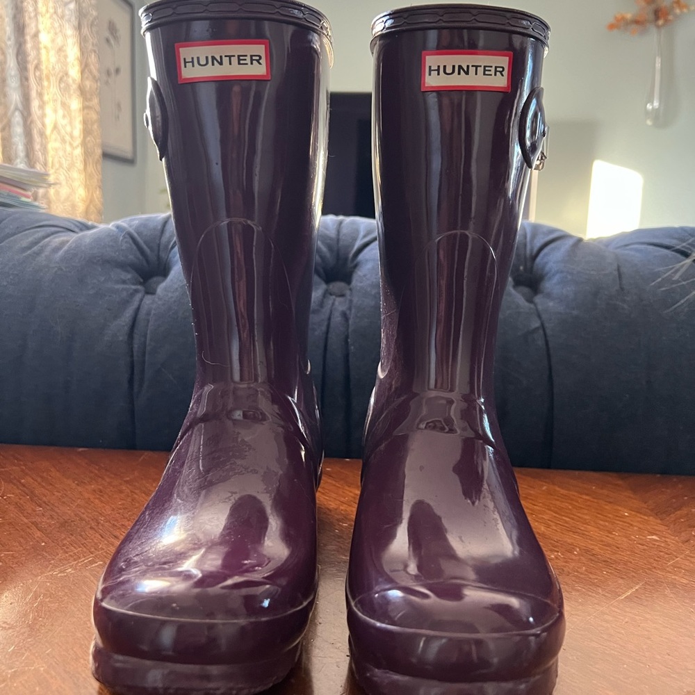 Hunter rain boots - size 8